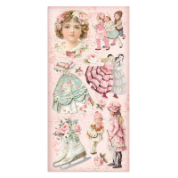 Stamperia Pink Christmas 6x12 Inch Paper Pack (SBBV09)